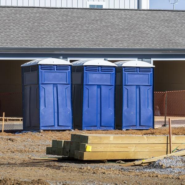 Heavy-duty construction site porta potty in Jamaica, New York