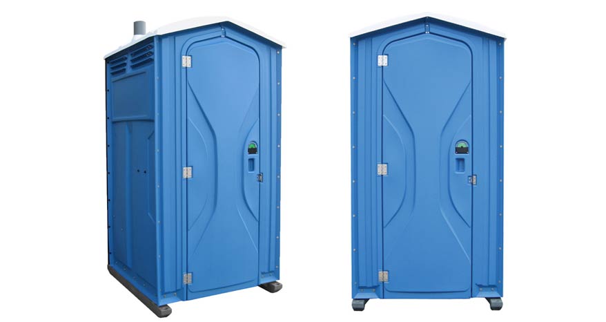 Long-term porta potty units on site in Jamaica, New York